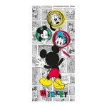 Ag art - poster porte dessin mickey mouse disney intisse 90x202 cm