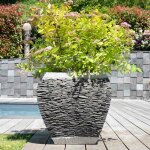 Pot bac jardini�re galb� ardoise 50 cm jardin pierre naturelle