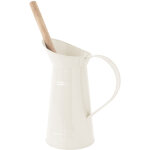 Pot � balai brosse wc en m�tal ivoire ? design �l�gant ? pour toilettes modernes ? accessoire de salle ...