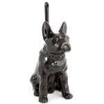 Pot à balai brosse wc chien noir Pot à balai brosse wc chien noir