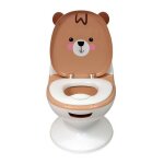 Pot b�b� �ducatif bambisol - couvercle et siege rabattable - manette chasse - d'eau