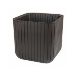 Pot + cache pot en résine cube planter - taille m Pot + cache pot en résine cube planter - taille m