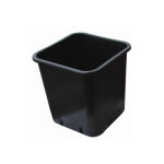 Pot carr� - 2. 5l - noir - 13x13x18cm