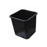 Pot carr� plastique noir 13 x 13 x 18 - 2. 5l x 50pcs