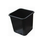 Pot carr� plastique noir 13 x 13 x 18 - 2. 5l x 50pcs