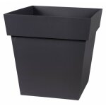 Pot carré toscane 22 l - gris anthracite Pot carré toscane 22 l - gris anthracite