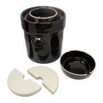 Pot � choucroute avec pierres lacto - fermentation 3l marron