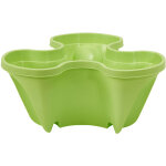 Pot empilable � fleurs pp vert - jardini�re verticale 3 �tages pour plantes et fraises