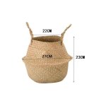 L&h - cfcahl - panier en jonc de mer seagrass 27 x 23 cm, cache - pots ronds en jonc de mer panier plante ...