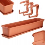 Pot de fleur de balcon 80cm avec poign�es - kadax