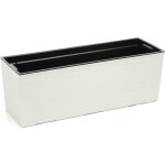 Kadax - pot de fleurs balcon bote poignes 19x56cm crme