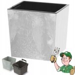 Pot de fleurs carr� bas urbi durs300le b�ton