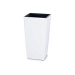 Pot de fleurs carré urbi - blanc - pp - durs325b Pot de fleurs carré urbi - blanc - pp - durs325b