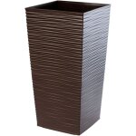 Kadax - pot de fleurs pot de fleurs avec couvercle d'insertion support de fleurs grand jardin moka 24x47 ...