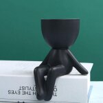 Pot de fleurs exterieur, vase exterieur pot de fleur en r�sine humano�de fleur s�ch� d�coration de jardin ...