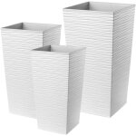 Kadax - pot de fleur haut, grande jardiniere en plastique pour une dcoration interieure et exterieure ...