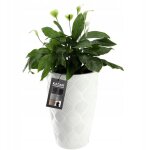 Kadax - pot de fleur avec insert pot de fleur de jardin blanc 48, 5 cm