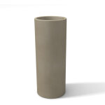 Pot de fleur jardini�re tourterelle rond haut pour plantes moderne en r�sine mod. barocco