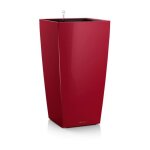 Lechuza - pot de fleur - lec - cubico premium 40 - rouge - avec réserve d'eau - kit complet Lechuza - pot de fleur - lec - cubico premium 40 - rouge - avec réserve d'eau - kit complet
