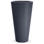 Lem select ? pot de fleurs matuba slim anthracite 23l ? hauteur 550 mm ? diam�tre 300 mm ? pot � r�serve ...