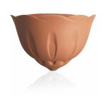 Pot de fleurs mural - gerla natura - 29 x 15 cm - terracotta - livraison gratuite
