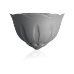Pot de fleur mural 'natura' en plastique - gris - l 29 x h 20 cm - livraison gratuite Pot de fleur mural 'natura' en plastique - gris - l 29 x h 20 cm - livraison gratuite
