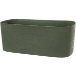 Pot de fleurs avec r�serve d'eau - garden id respect - vert - de - gris 50 x 17 cm - 100 % d�chets m�nagers ...