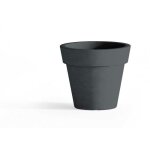 Idralite - pot de fleurs rond jardini�re en r�sine diam�tre 80 cm mod. gemma gris
