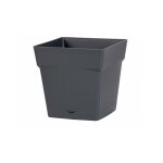 Eda - pot polypropyl�ne 13641 g. ant l. 17. 4 x l. 17. 4 x h. 17 cm anthracite