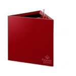 Pot de fleurs - triangle - 27x27x27cm - rouge élégant - flower lover Pot de fleurs - triangle - 27x27x27cm - rouge élégant - flower lover