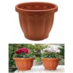 Pot en plastique classique de 50 cm de diamtre pour plantes d'extrieur fleurs