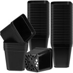 Pots pour semis, 7cm 100 pieces pots de p�pini�re, plastique r�utilisables carr� pot semis / godets semis ...