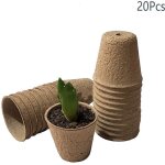 Pot semis biodegradable, petits pots de fibre, pot jardinage en set, godet semis biodegradable pour la ...