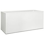 Pot vivo mat rectangle avec roues 90cm blanc - elho