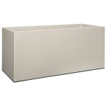 Pot vivo mat rectangle avec roues 90cm gris chaud - elho