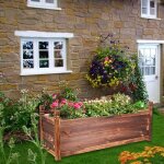 Unho - potager végétable - bac potager en bois massif - 87x21x10. 5cm - jardinière extérieur pour balcon ... Unho - potager végétable - bac potager en bois massif - 87x21x10. 5cm - jardinière extérieur pour balcon ...