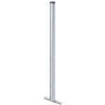 Poteau en acier galvanis pour poubelle de rue 60x1200mm