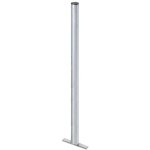 Poteau en acier galvanis� pour poubelle de rue 60x1200mm