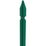 Poteau plastifie' pour cloture en profile' t alle'ge' 30x30 mm e'paisseur 3 mm hauteur 100 cm vert