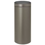 Poubelle 30 l platinium - touch bin - brabantia