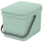 Poubelle 6 l jade green - sort & go - brabantia