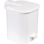 Poubelle blanche 4 litres gilac g038421