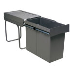 Poubelle coulisante 30l 1 seau - amortisseur : sans - contenance : 30 l - d�cor : anthracite - hauteur ...