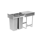 Poubelle coulissante - contenance : 56 l - décor : anthracite - hauteur : 562 mm - largeur : 337 mm - ... Poubelle coulissante - contenance : 56 l - décor : anthracite - hauteur : 562 mm - largeur : 337 mm - ...