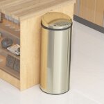 Hobag - poubelle de cuisine automatique inox acier inoxydable 50 l - inox