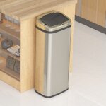 Hobag - poubelle de cuisine automatique inox acier inoxydable 50 l - inox