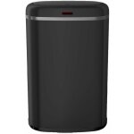 Kitchen move ? poubelle automatique 58 l ? inox noir mat avec cerclage ? capteur infrarouge pour ouverture ...