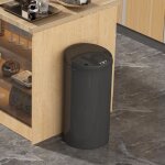 Hobag - poubelle de cuisine automatique noir acier inoxydable 42 l - noir Hobag - poubelle de cuisine automatique noir acier inoxydable 42 l - noir