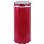 Kitchen move - poubelle de cuisine automatique soho rouge acier inoxydable 42 l