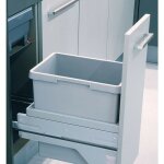 Hailo - poubelle de cuisine coulissante encastrable 30l euro cargo s